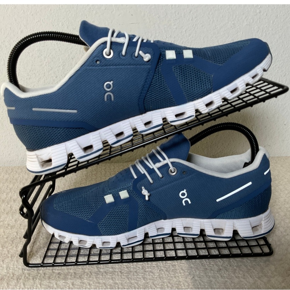 On Cloud Womens 8.5 Denim Blue Running Shoes Sneakers CloudTec Mesh 19.4026 - Picture 3 of 12